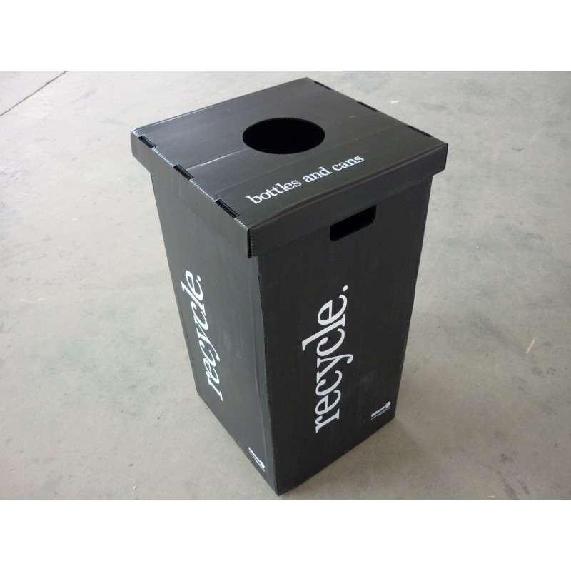 Corrugated plastic folding recycling bins /boxes 